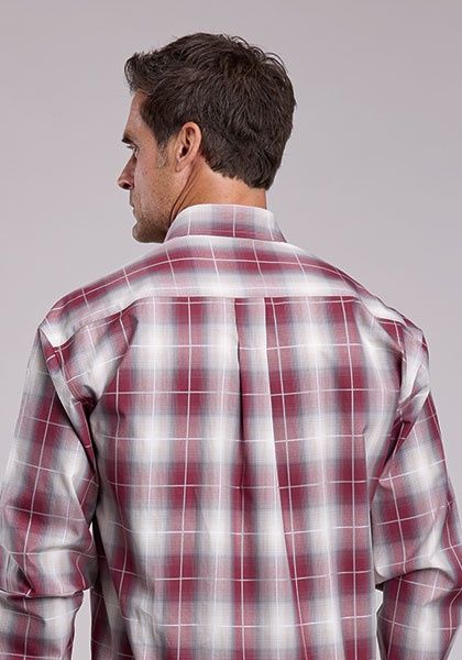 Burgundy Ombre Plaid Shirt – Stetson
