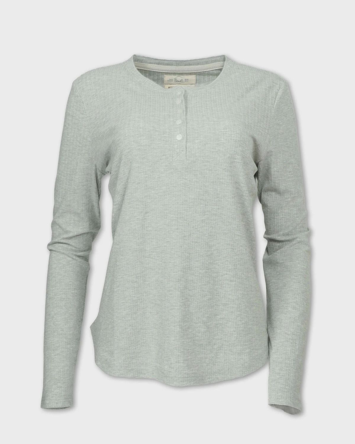 Button Henley - Light Grey - Purnell, Size: S