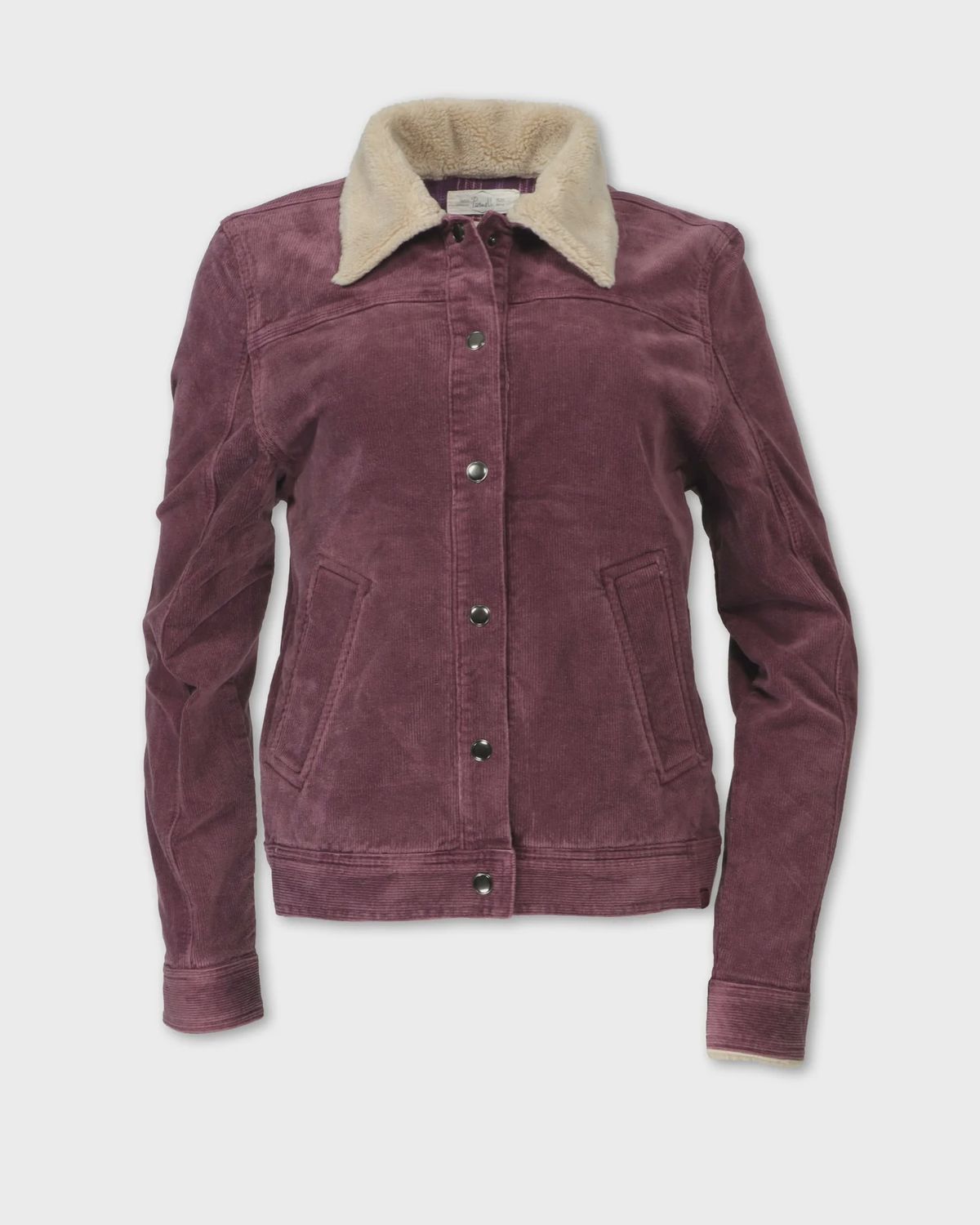 Stretch Corduroy Jacket - Plum - Purnell, Size: M