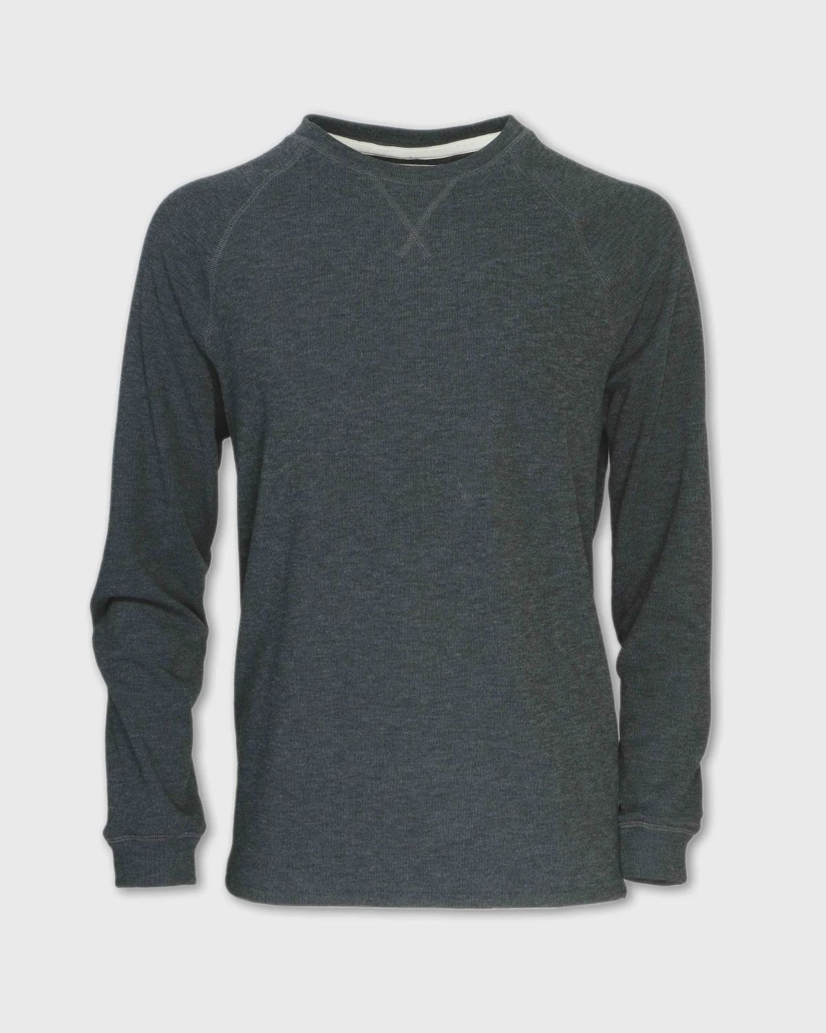 Heathered Crew Neck Pullover - Charcoal - Purnell, Size: L