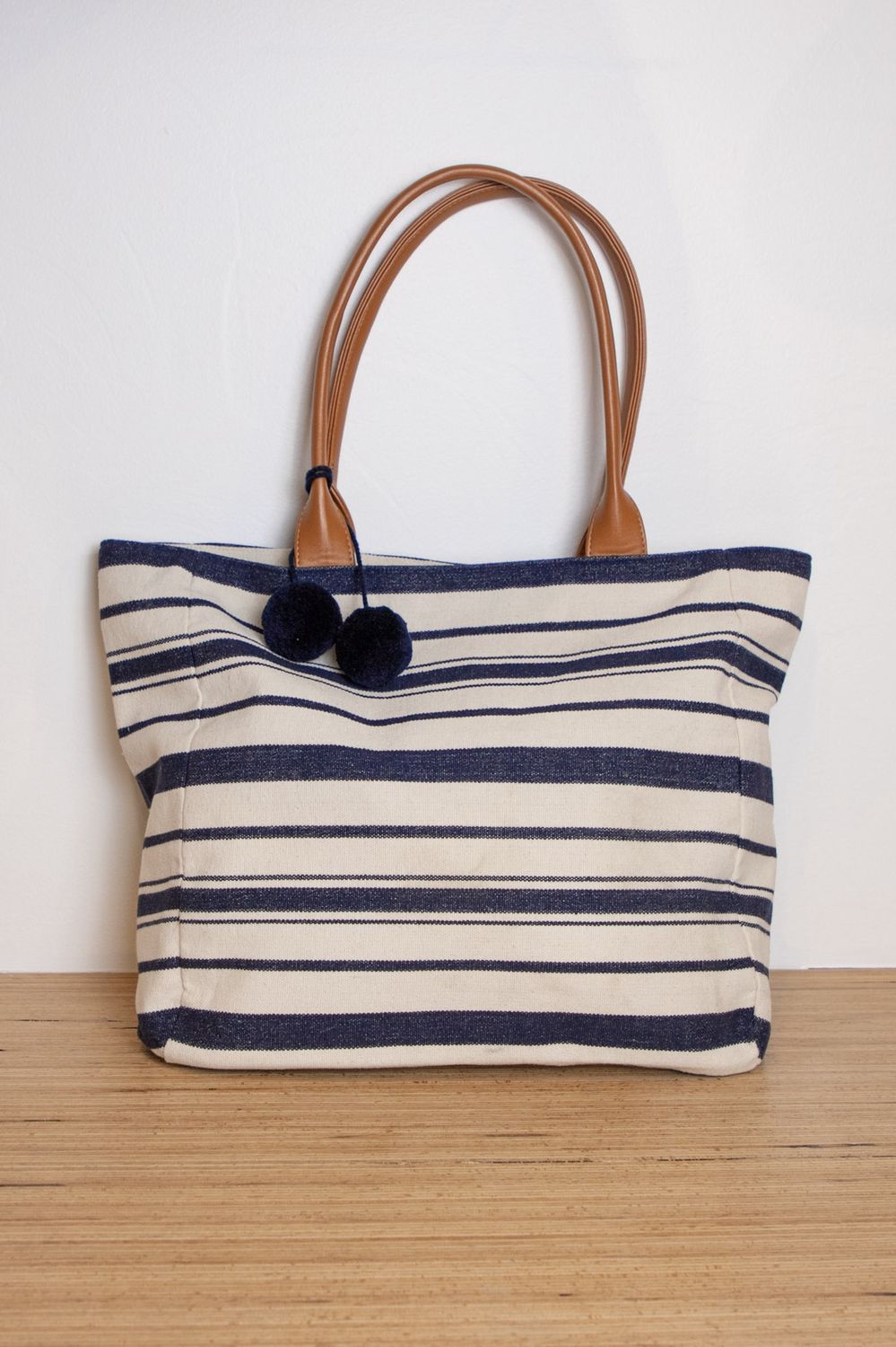 Treasure tote - Navy Beach Stripe - Carve Designsv