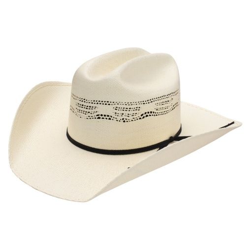 Resistol 7X Denison Bangora Straw Cowboy Hat, Size: 6 3/4