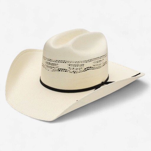 Resistol 7X Denison Bangora Straw Cowboy Hat