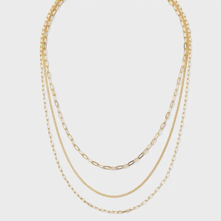 Multi Layer Delicate Necklace - Splendid Iris