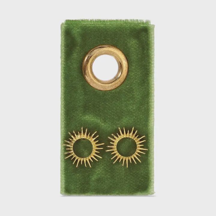 Open Sun Studs on Velvet Gift Tag - Splendid Iris