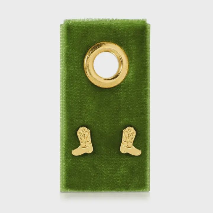 Cowgirl Boot Studs on Velvet Tag - Splendid Iris