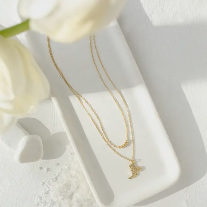 Glitzy Cowgirl Boot Double Necklace - Splendid Iris