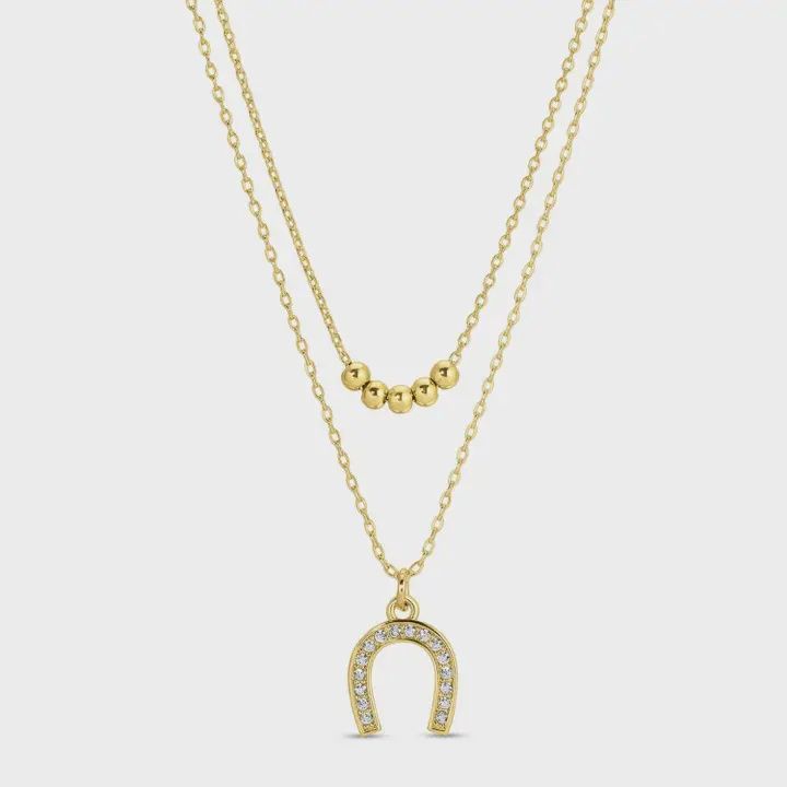 Layered Horseshoe Neckace - Splendid Iris