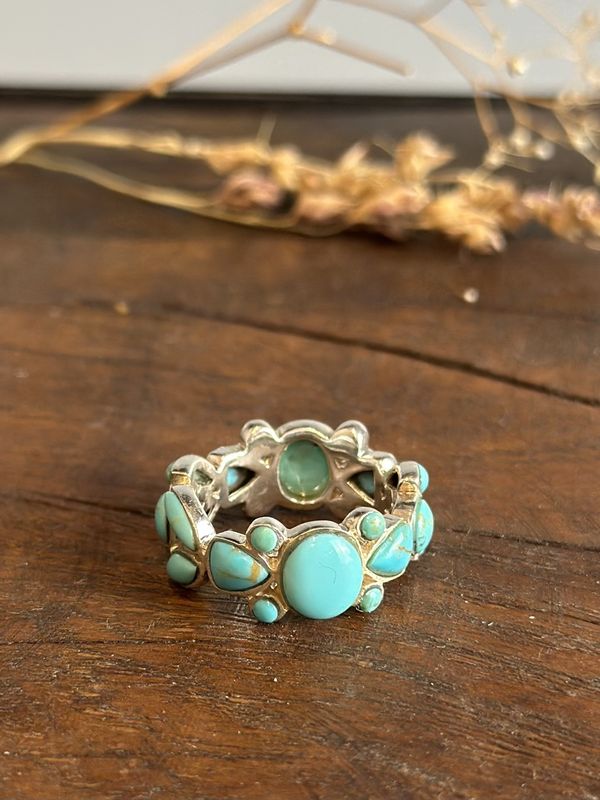 Band of Stones Ring - Peyote Bird