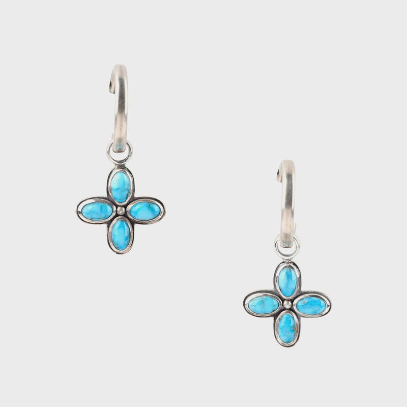 Dennis Hogan Single Sided Flower Earrings - Peyote Bird