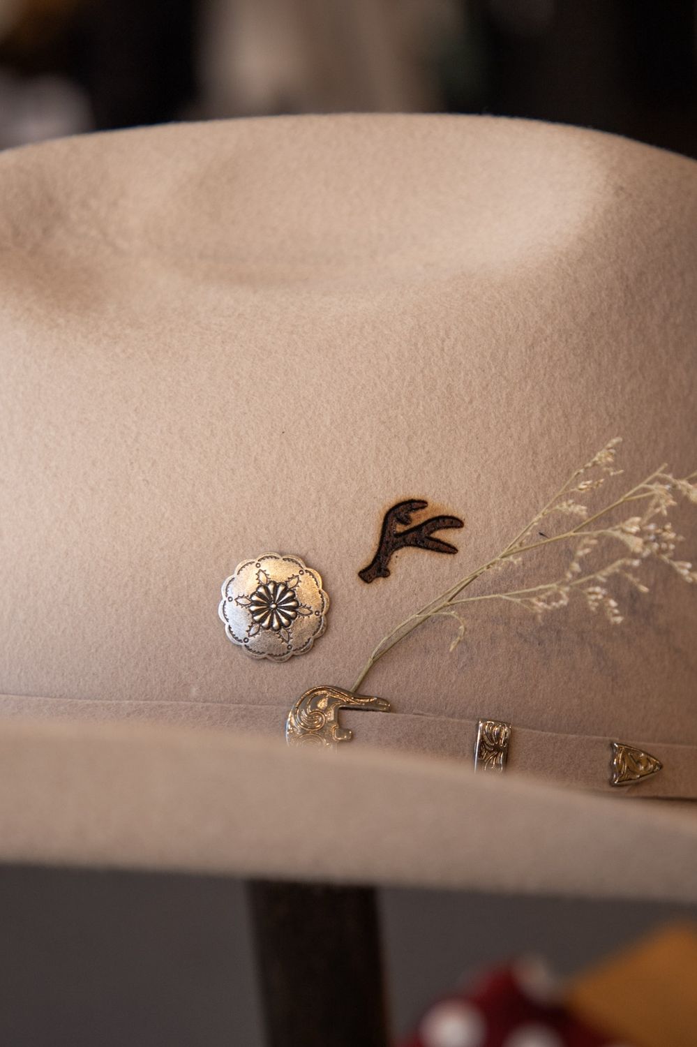 Cholla Bloom Hat Tack - Peyote Bird