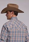 Shadow Dobby Plaid Long Sleeve Pearl Snap Shirt