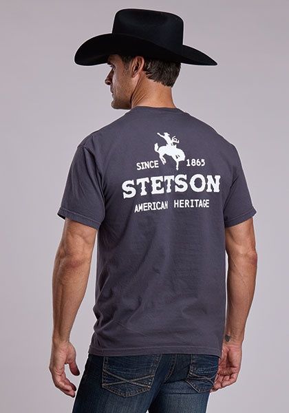6.1 oz Heavyweight DK Grey USA - Unisex T-Shirt - Stetson
