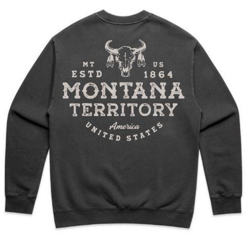 Grassland Crewneck Sweatshirt - Black - Arden Collective