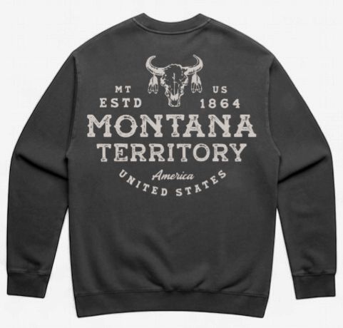 Grassland Crewneck Sweatshirt - Black - Arden Collective