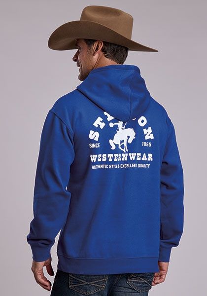 Royal Blue Midweight Hoodie - Outerwear - Stetson
