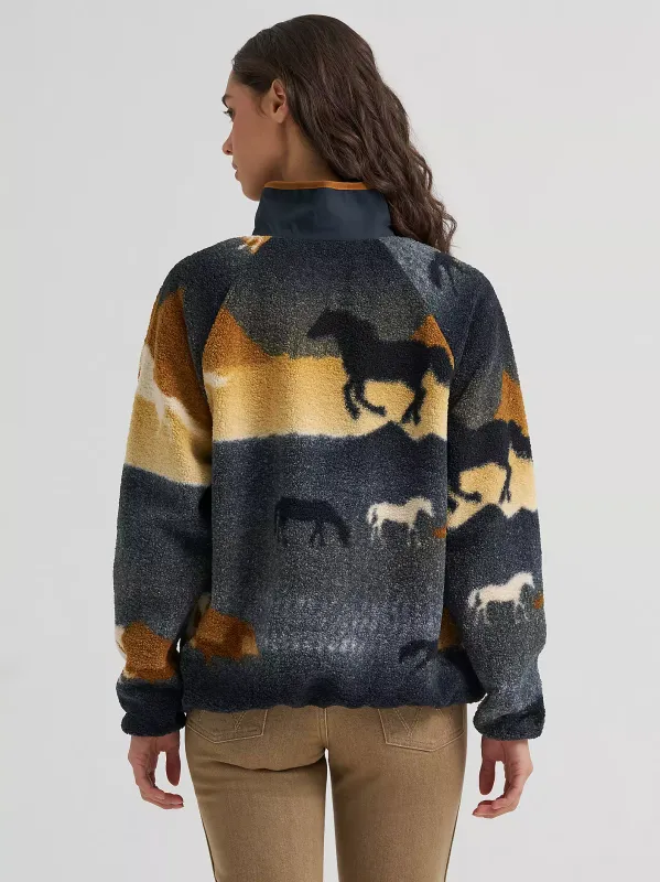 Women's Hay Away Big Sky Sherpa Snap Jacket - Desert Tapestry