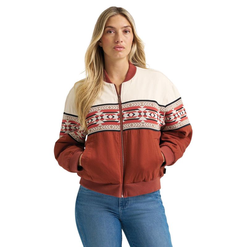 Wrangler Bomber Jacket Womens - Cream