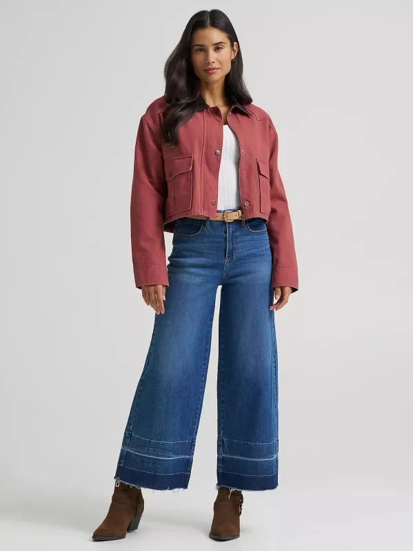 Wrangler Retro Womens Utility Jacket - Rose