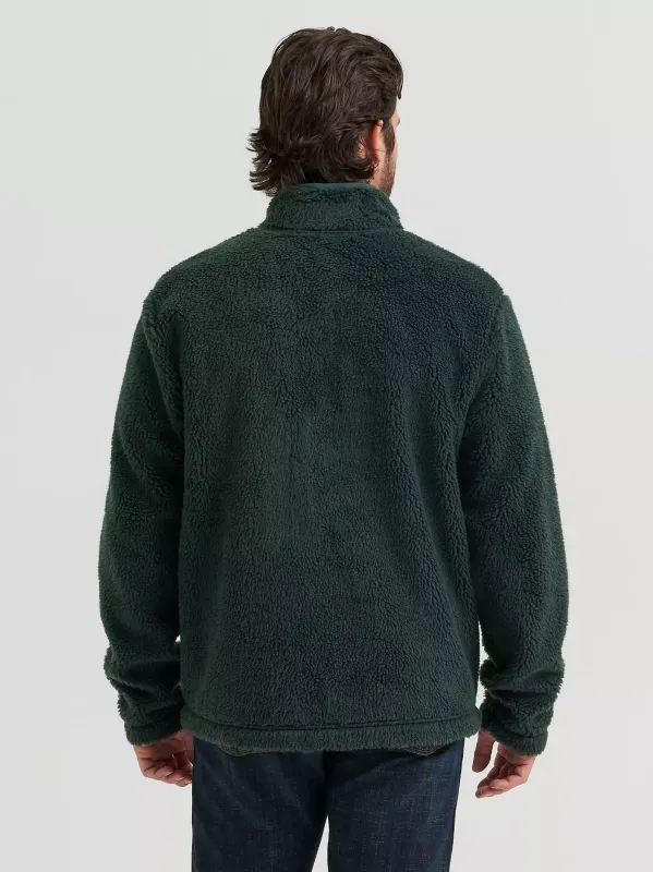 Men's Hay Away Sherpa Quarter Snap Pullover - Dark Spruce