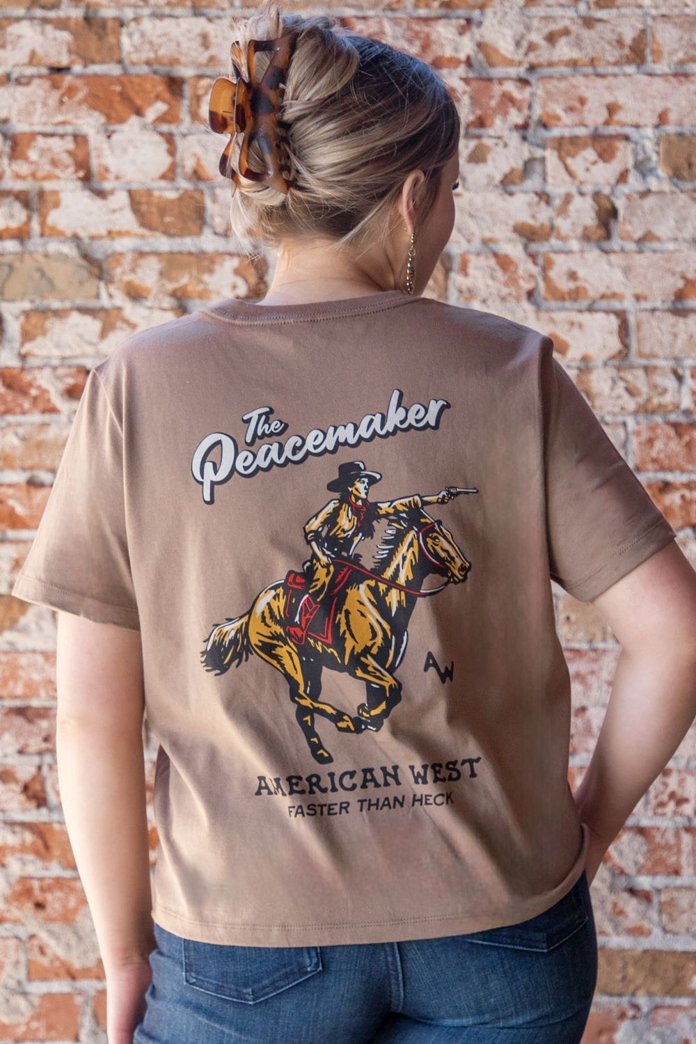 Peacemaker 2.0 Womens Vintage Brown Tee - Arden Collective