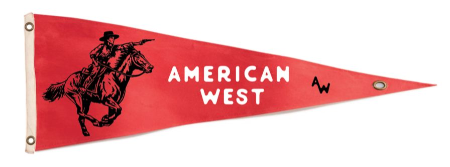 American West Pennant Red - Arden Collective