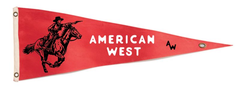 American West Pennant Red - Arden Collective