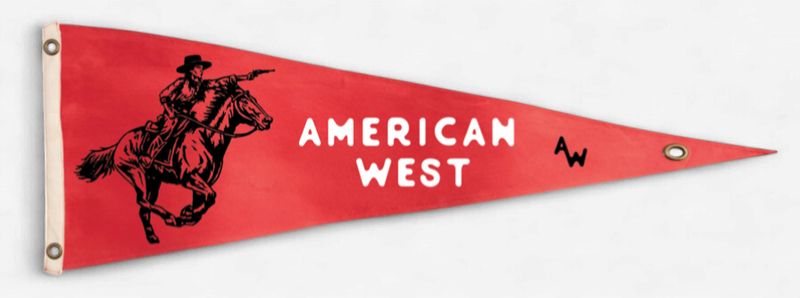 American West Pennant Red - Arden Collective