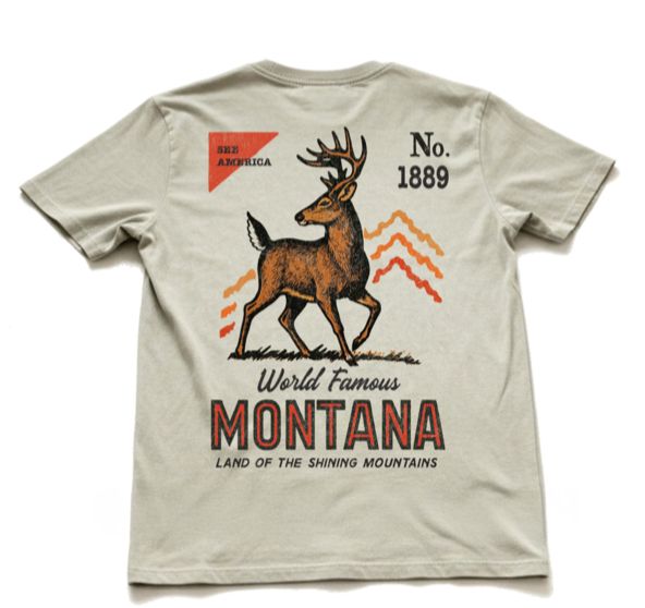 Wildlands Tee Mens Washed Thyme