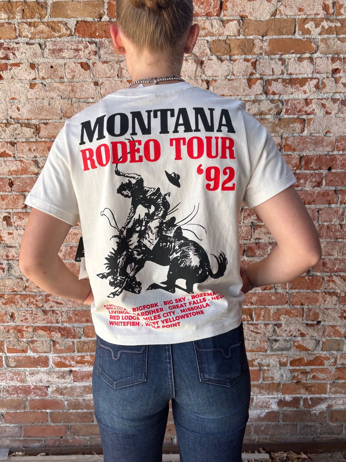 92 Tour Tee Womens Vintage White