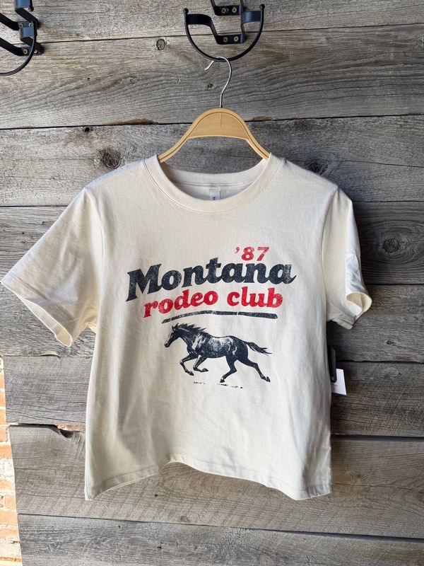 87 Rodeo Club Tee Womens Vintage White - Arden Collective