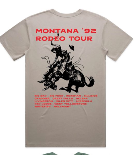 92 Tour Tee Mens Mushroom - Arden Collective