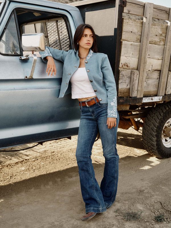 Queen of the Rodeo Denim Jacket - Schaefer Outfitter