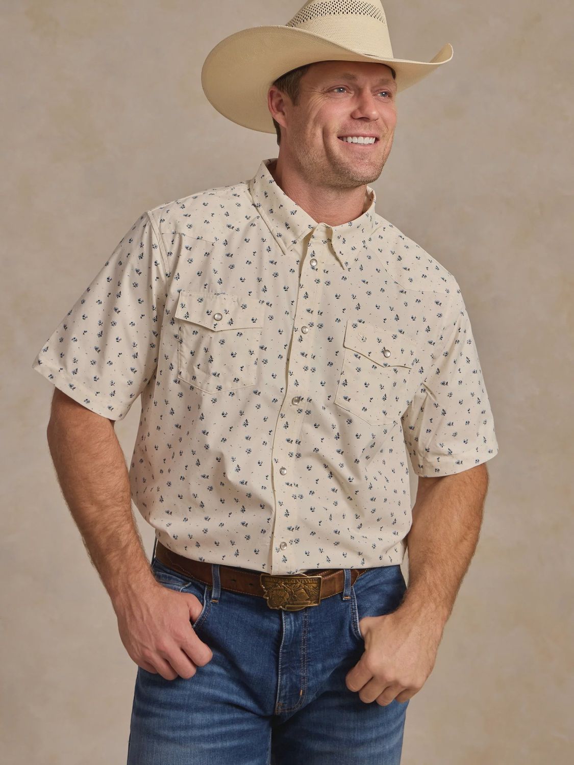 Short Sleeve Rambler Pearl Snap - Burnet