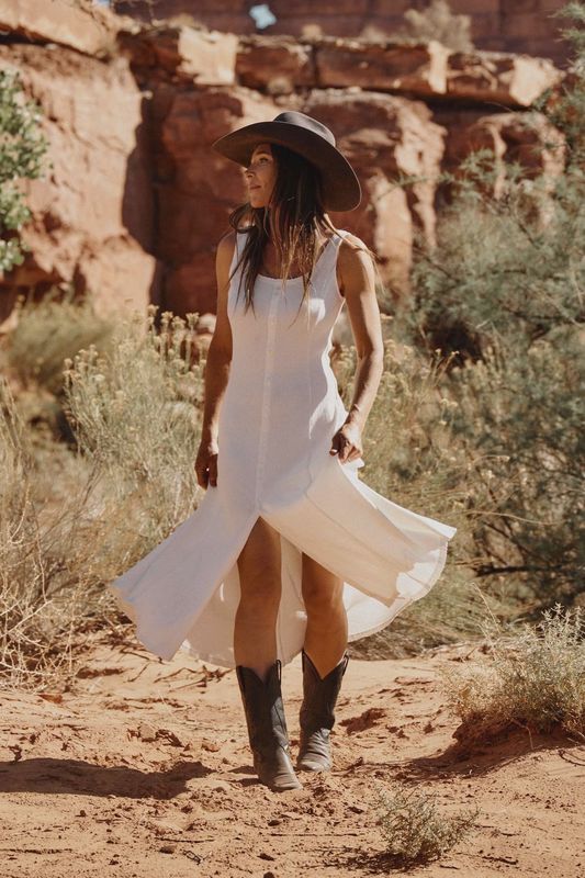 Women's Shania Dress - Bone - Schaefer Outfitters