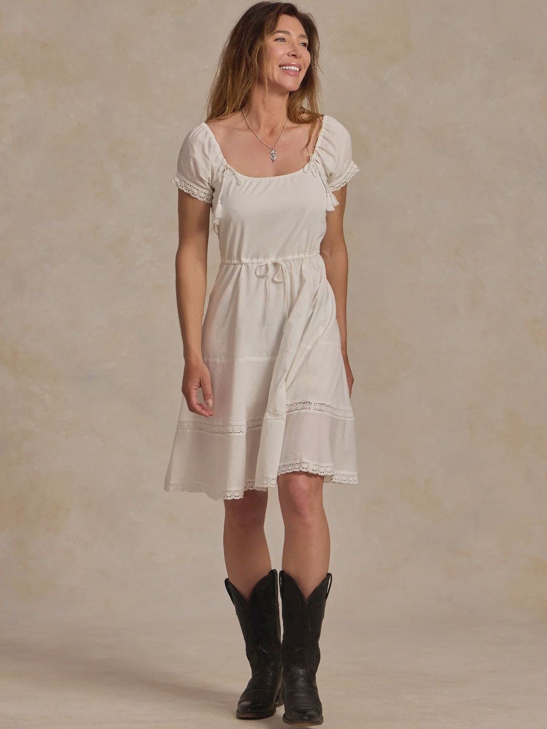 Women's Loretta Dress - Vintage White