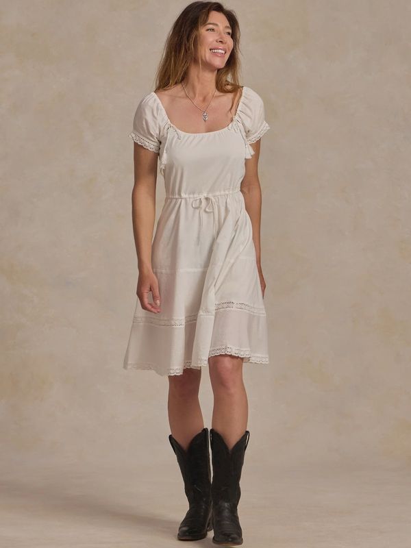 Women's Loretta Dress - Vintage White