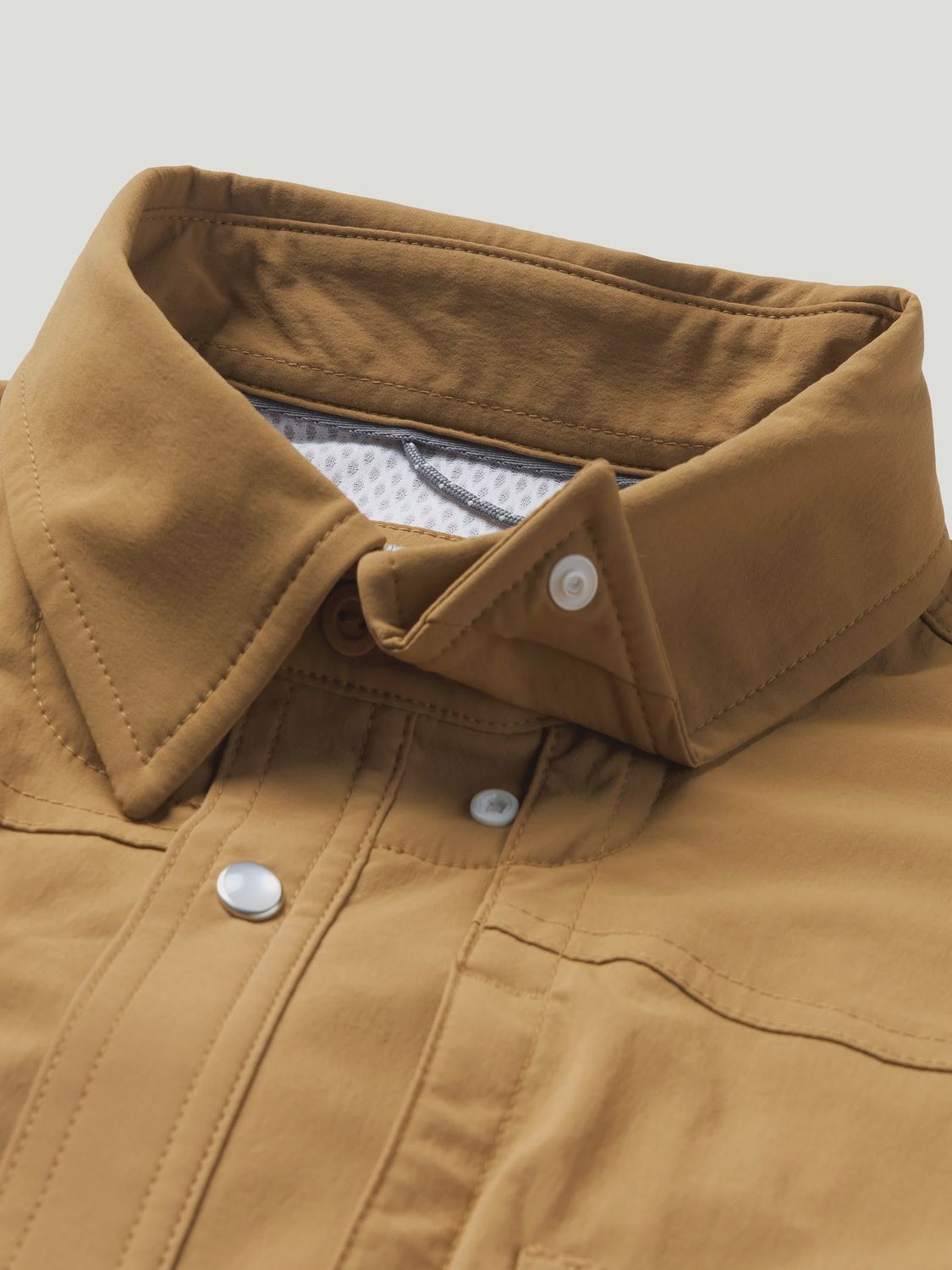 Mens Rangetek Western Guide Snap Shirt -Pecan