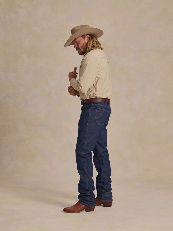 Mens Rangetek Western Guide Snap Shirt - Khaki