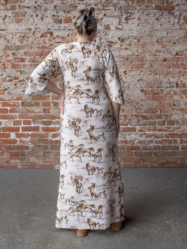 Womens Lauren Dress Long - Sand