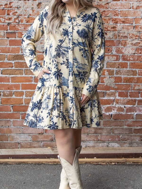 Womens Dakota Dress Ruffle Hem - Onyx