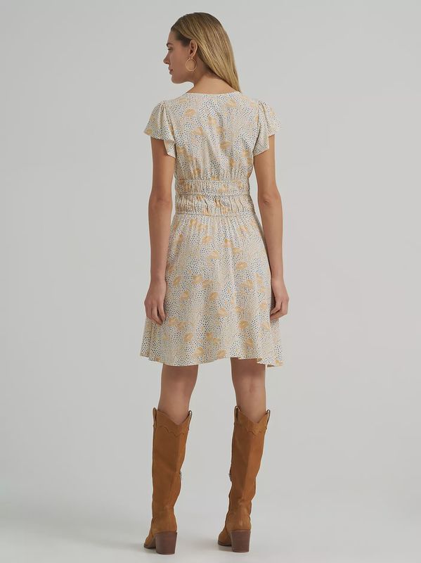 Wrangler Retro Women's Vintage Tiered Dress - Tan