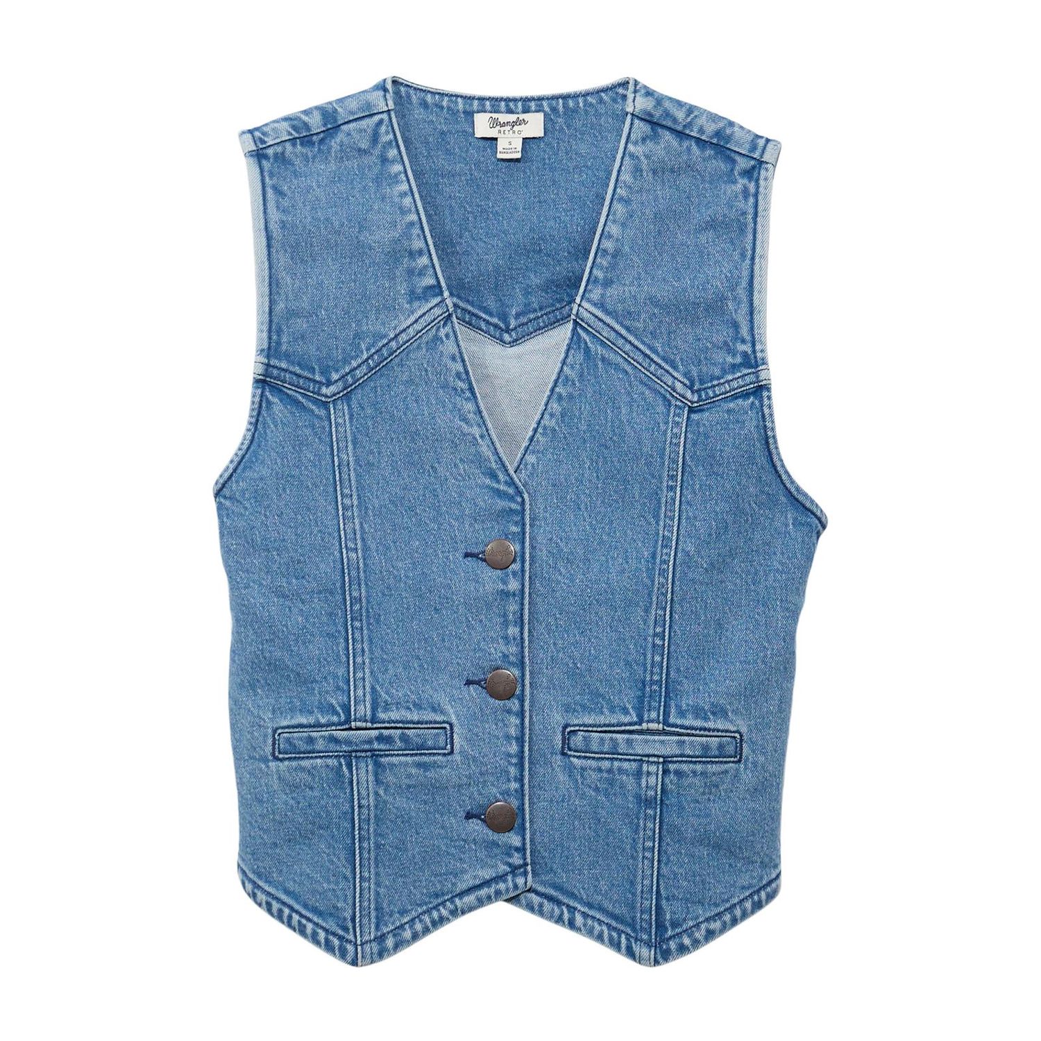 Wrangler Retro Women's Americana Denim Vest - Light denim