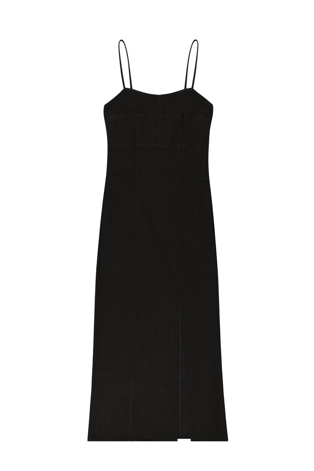Wrangler Retro Punchy Maxi Slip Dress - Black