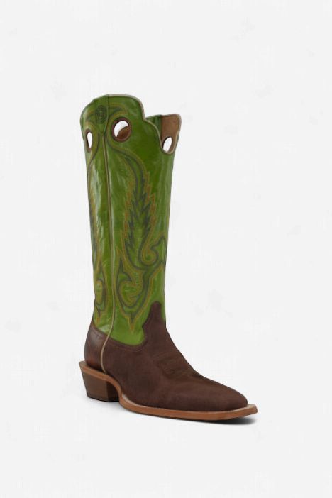 Men's Dark Cafe Boar Lime Green Goat