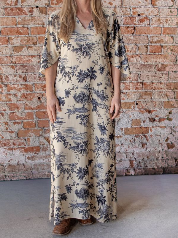 Womens Lauren Dress Long - Onyx Cowboy Paradise