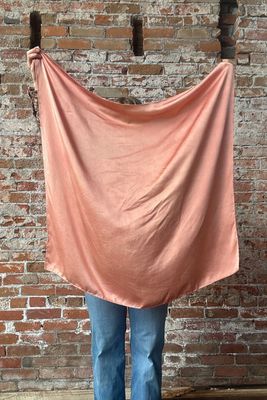 Hand Dyed Silk Wild Rag - Pink - 35" x 35" - Rusty Sagebrush