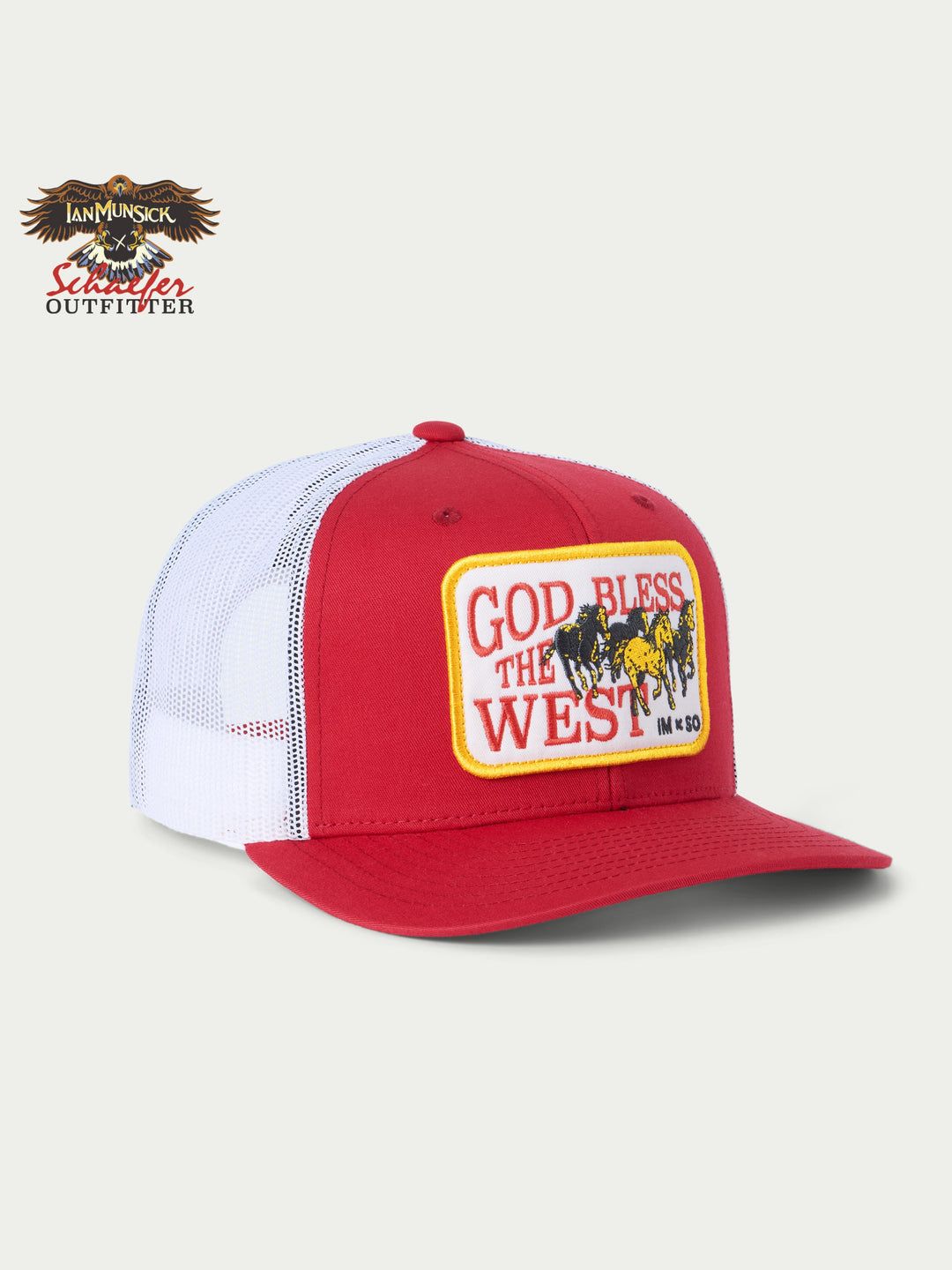 Bless the West Snapback Ian Munsick x Schaefer Outfitter - Red
