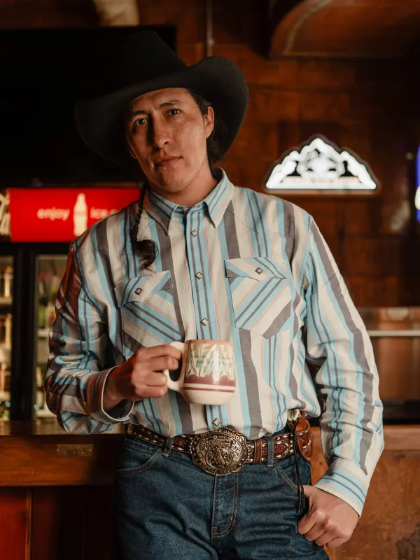 Ian Munsick x Schafer Men's Western Stretch Snap Shirt - Tongue River