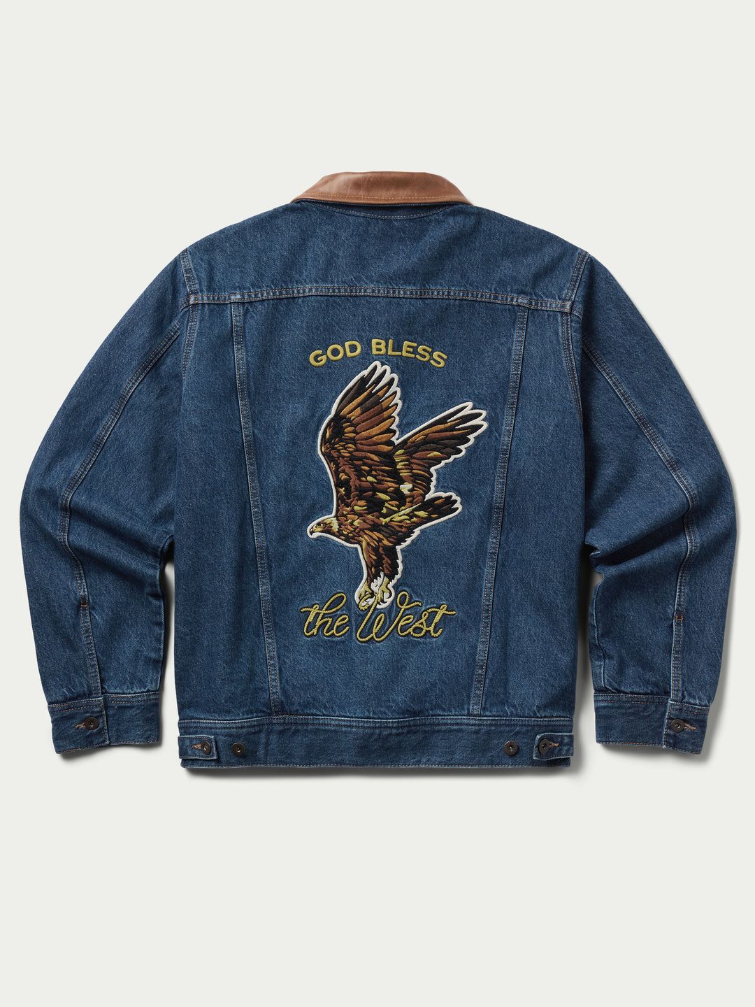 Ian Munsick x Schaefer Men's Golden Eagle Denim Trucker - River